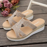 Breakj Slopes And Slippers Women's 2025 Summer Fashion Water Drill Outside Wearing Thick-Bottomed Large Beach
