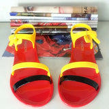 New Women Flat Buckle Summer Sandals Jelly Shoes Open Toe Casual Shoes Female Candy Color Beach Shoes Ladies