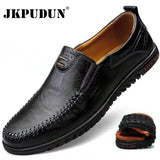 Leather Men Shoes Luxury Brand 2021 Casual Slip on Formal Loafers Men Moccasins Italian Black Male Driving Shoes