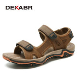 High Quality Summer Men Sandals Real Leather NonSplit Soft Comfortable Men Shoes New Fashion Men Casual Shoes Size