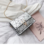 Women Shoulder Bags 2022 Summer New Korean Version of The Messenger Bag Handbag Chain Wild Crack Printing Wild Shoulder