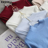 halfneck Sweater Pullover Women Autumn winter Casual long Sleeve basic plus size Sweater For women Female knit