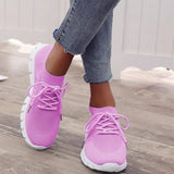 Sneakers 2021 Breathable Knitted Casual Autumn Socks Shoes Lace Up Ladies Shoes Female Students Vulcanized Running