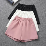 Breakj Waist Spring And Summer Shorts Female Spring And Autumn 2024 Korean Version Of Students Leisure Show Thin New Versatile Wear A Word Boots Pants