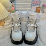 Lolita shoes new summer platform shoes heart rivets Gothic shoes y2k Japanese JK shoes college girls high heels women's