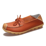 Shoes New Spring Autumn Genuine Leather Women Loafers Flats Female Moccasins Shoe Slip On Women's Loafers Large