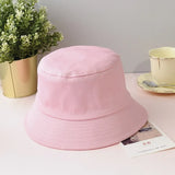 White Solid Bucket Hat Unisex Caps Hip Hop Gorros Men Women Summer Panama Cap Beach Sun Fishing Boonie Hat