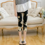 Printing Pants Women High Quality Capris High Waisted Floral Lady's Fitness Leggings Seventh Elastic Slim Short