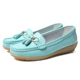 Woman Flat Female Moccasins Tassel Loafers Ladies Wedges Women Solid Comfort Mom Shoes Women's Footwear Plus Size