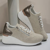 Breakj New Casual Women's Shoes Lace Lace Platform Large Size Single