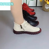 Breakj Beef Soft-Soled Mother Shoes Women 2025 Spring And Autumn New High-Top Single Shoes Casual
