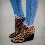 Breakj Autumn And Winter New Flat Bottom Slope And Short Boots Women Retro Horse Chelsea Boots Large Size Women's