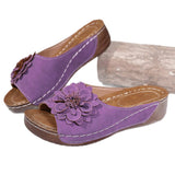 Breakj Large-Size Women's Shoes 2025 Spring And Summer New One Flower-Dew Slippers Cool
