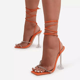 Summer New Women Sandals Sexy High Heel Shoes Woman Gladiator Clip Toe Bandage Buckle Strap Ladies Fashion Stiletto