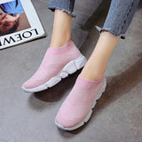 women's sneakers Vulcanized Shoes Sock Sneakers Women Slip On Flat Shoes Women Plus Size Loafers ladies shoes