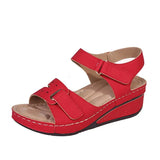 Breakj 2025 Large-Size Casual Fish Mouth Sandals Roman Wind Sandals Women Wear Magic Sticky Slopes And Sports