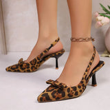 Breakj Summer New Fine Heel Sharp Head Sexy High Heel Single Shoe Pointy Bow Women's