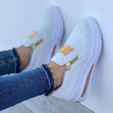 Breakj 2025 New Sports Single Shoes Women Flat Bottom One Foot Pedal Solid Pink Casual Round Head Single