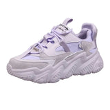 Design Women Shoes 2021 Fashion Women's Chunky Shoes Trendy Purple Platform Sneakers Fitness Ladies Trainers Casual