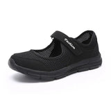 Summer Breathable Women Sneakers Healthy Walking Mary Jane Shoes Sporty Mesh Sport Running Mother Gift Light Flats