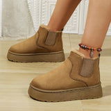 Breakj 2025 New Women's Thick Snow Boots Inside Plus Velvet Round Head Cotton