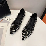 Flat Shoes Women Pointed Single Shoes Latex Insole Asakuchi High Quality Casual Shoes women work shoe comfortable for