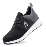 Safety Men Shoes Anti-Smashing Working Male Sneakers Indestructible Men's Casual Shoes Lightweight Safety Ankle Boots