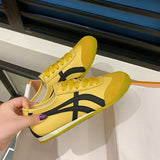 Celebrity Agan Shoes Women's 2024 New Summer Flat-Bottomed Leisure Sports Comfortable Lightweight White