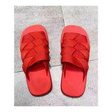 Fashion Flat Slippers Women Weave Slides Sandal Ladies Mules Outdoor Beach Lady Shoes Woman Home Slippers Female Flip