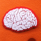 1pcs Human Organs Shoe Charms Heart Brain Stomach PVC Shoe Accessories Decoration Fit Croc Jibz Party Kids