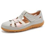 Breakj Size 35-44 Summer Handmade Retro Sandals Soft-Soled Mom Shoes Magic Stick Casual Women's Shoes Beach