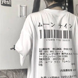 Tshirt Women Streetwear Oversized T Shirt White Harajuku Short Sleeves Tops Tee Hip Hop Gothic T-shirt 2021 Funny