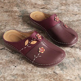 2023 New Women Clogs Sandals Ladies Comfort Closed Toe Wedges Platform Shoes Flower Slipper Summer Slipper Women