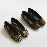 designer leopard flats women square toe bowtie ballet shoes famous slip on loafers ladies espadrilles shoes moccasins