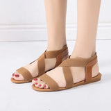 Sandals Flat With Shoes Bandage Bohemia Leisure Lady Sandals Peep-Toe Outdoor women's summer footwear