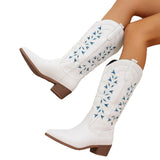 Breakj The Autumn And Winter Of 2025, The Children Of The New Embroidered Western Cowboy Boots Are Thick And The Xinjiang Grassland Wears Knight