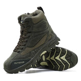 Military Combat Boots Men Genuine Leather US Army Hunting Trekking Camping Mountaineering Winter Work Shoes Bot