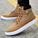 And Winter Style High Upper Shoes Korean Version Male Shoes Student Canvas Shoes Men's Casual Shoes Trend All Kinds Of Board