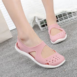 Women's Sandals 2020 Fashion Lady Girl Sandals Summer Women Casual Jelly Shoes Sandals Hollow Out Mesh Flats Beach