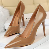 Shoes Patent Leather Shoes Woman Pumps High Heels Stiletto Heels 10.5 Cm Red Wedding Shoes Bridal Shoes Women Heels