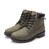 Boots For Women 2021 New Brand Snow Boots Fashion Warm Winter Boots Women Solid Square Heel Shoes Woman Plus Size