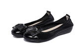 Women Fashion Flats Shoes Cow Leather Shoes Women Round Toe Loafers Woman Soft Ballet Flats Shoes Genuine