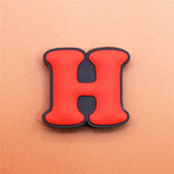 PVC Capital English Letters Shoe Charms Shoes Accessories Croc Shoe Buckle Decorations Ormaments fit JIBZ Party Kid's