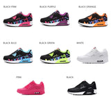 Running Sneakers Lace-up Air Cushion Breathable Mesh Sport Shoes Ladies Gym Sneakers Basketball Trainers Shoes