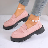 Breakj Spring And Autumn New Lof Shoes Pine Cake Thick Sole Foot Casual Single Shoes British Wind Coarse Fashion Women's
