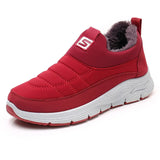 Winter Vulcanized Shoes Warm Fur Sneakers Soft Slip Shoe On Flat Mom Ladies Casual Comfortable Female Snow 2021