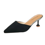 Breakj Women's Sandals Women's Fine Heel 2025 New Summer Women's Shoes Fashion High Heel Cool Slippers Women Wear
