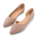 Casual Flat Shoes Woman New Summer Breathable Comfortable Soft-soled Shoes Pointed Toe Shallow Flat Women