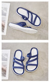 Plus Thicken Sandals Slip on Woman Croc Anti-Skid Hole Jelly Shoes Flat Garden Beach Plus Size Sandalias De Verano Para