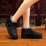 Waterproof Women Winter Shoes Plus Size 45 Couple Snow Boots Women Shoes Antiskid Bottom Keep Warm Mother Casual